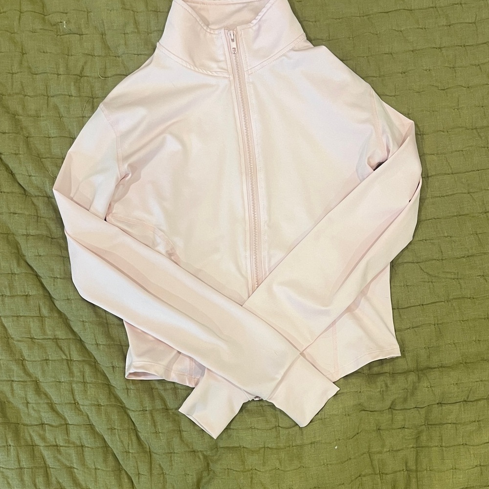 Amazon Essentials Women's Light Pink Bomber Jacket